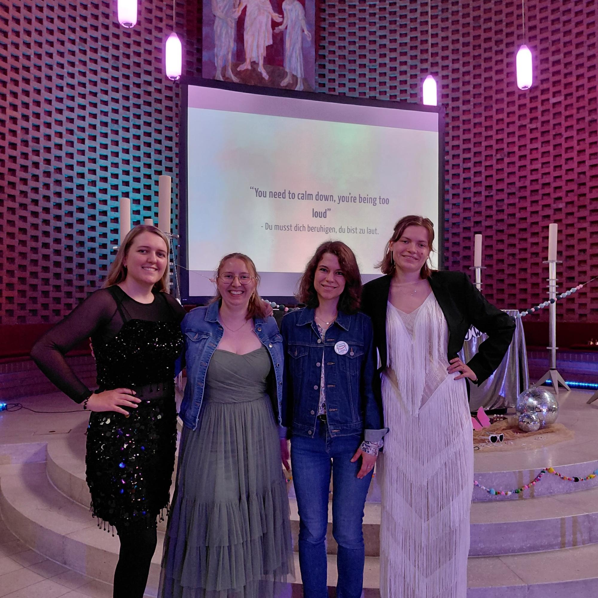 v.l.n.r. Christin Hitschfel, Theresa Gräfin von Plettenberg, Helena Ramsauer, Franziska Brucker